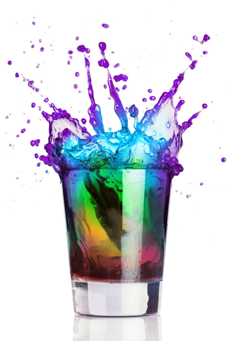 rainbow in a glass two by ratbagdesign